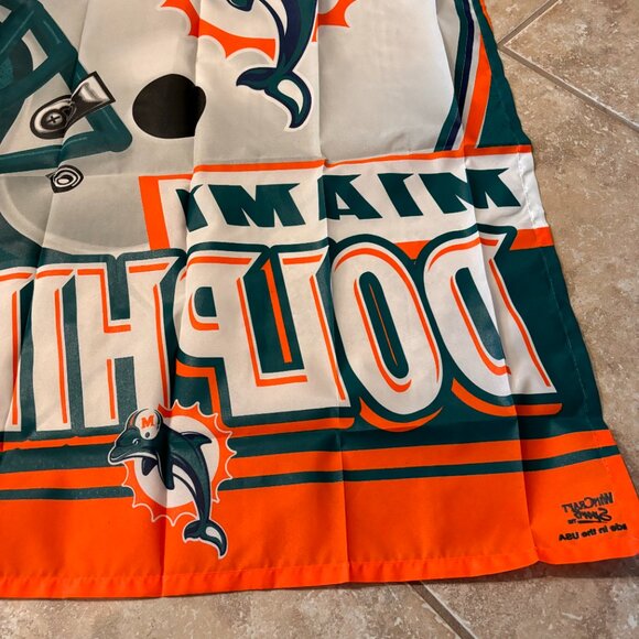 Wincraft Sports NFL Miami Dolphins Helmet Logo 36" x 26" Football Polyester Flag - Picture 9 of 9